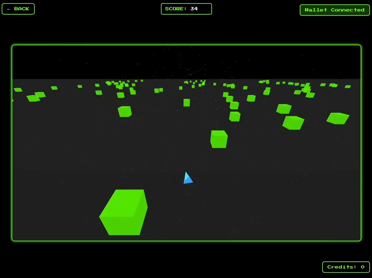 Cube Runner Game Screenshot